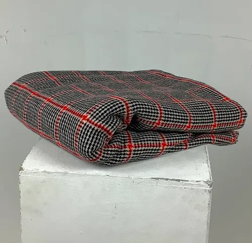 Red Black and white Plaid Tartan Blanket