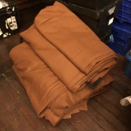 Pair of Brown Drapes