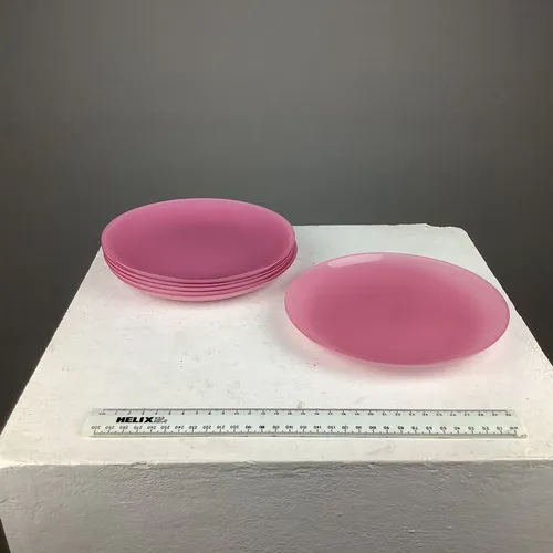 Pink Glass Plates