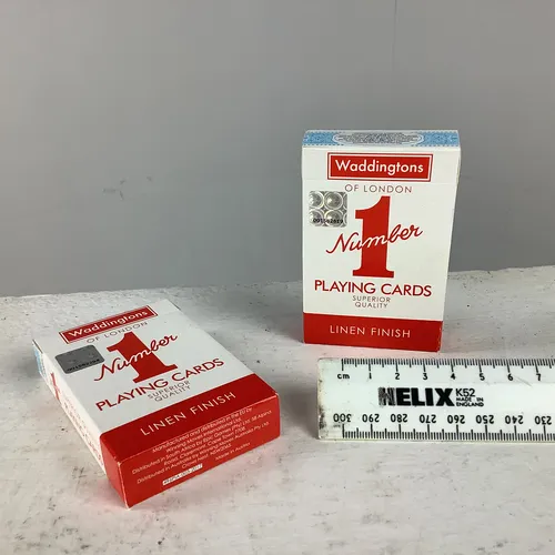 White and Red Waddingtons Playing Cards