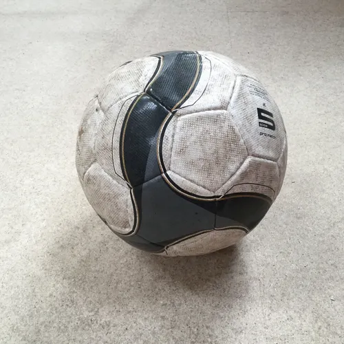 White Black and Gold Football