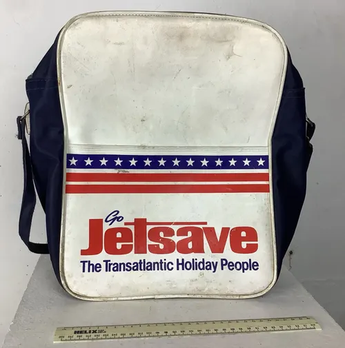 Red Blue an White Go Jetsave Side Bag
