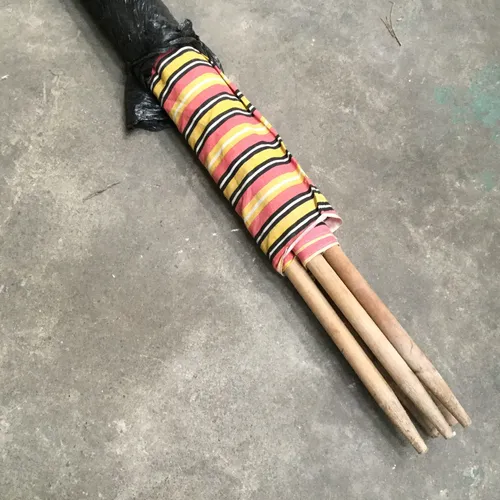 Red Black Yellow Striped Fabric Wind Break Windbreaker