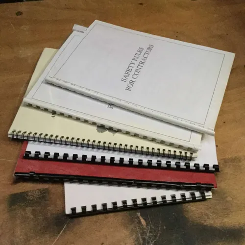 Quantity of spiral bound documents