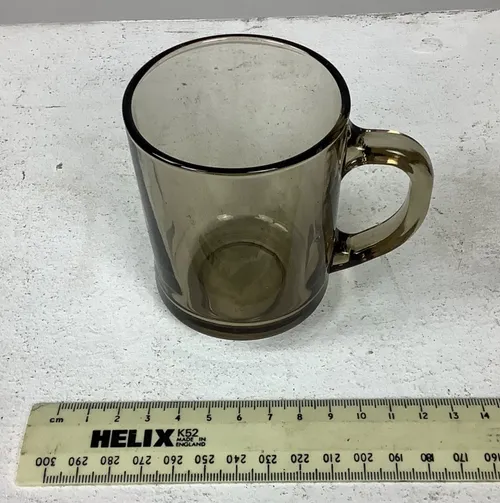 Small Black Glass Mug / Cup