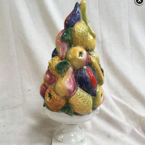 Tower of fruit ornament 