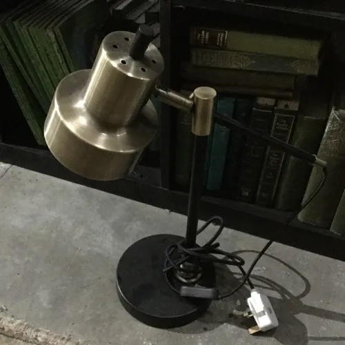 Black and Gold Anglepoise Desk Lamp