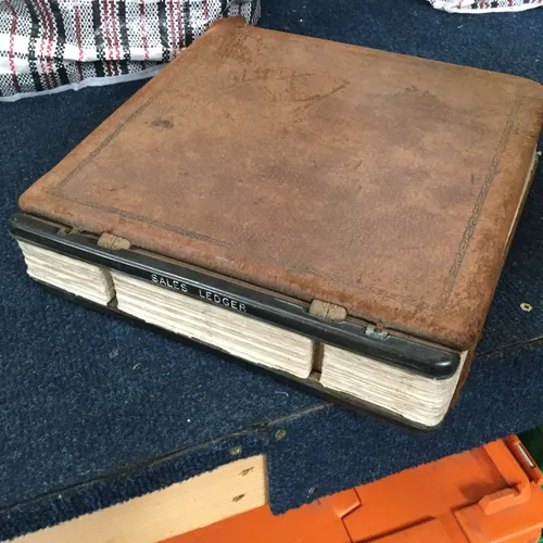 Period Hardback Brown Sales Ledger Book