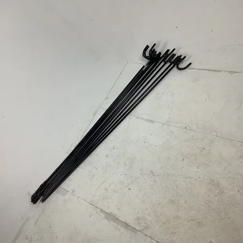Black Steel Fencing Pins and Lamp Hook