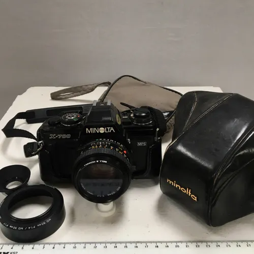 Minolta X700 SLR Camera with case