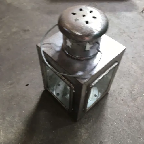Silver Candle Lantern