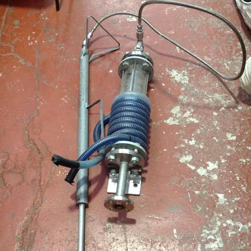 sprayer attached to metal tank