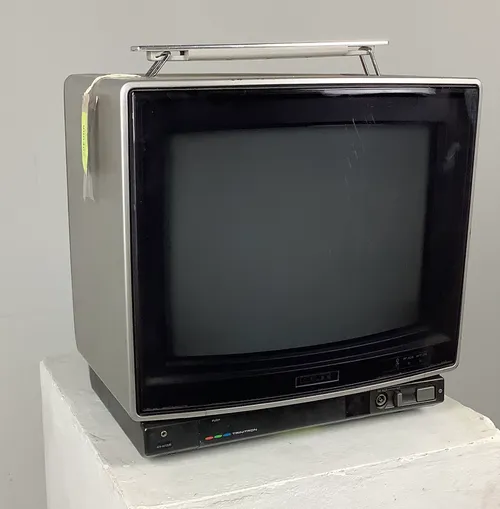 Silver Sony Trinitron Television