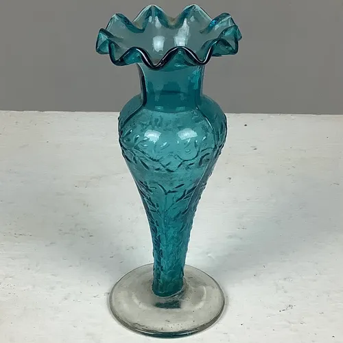 Blue Petal Edged Vase (2 available)