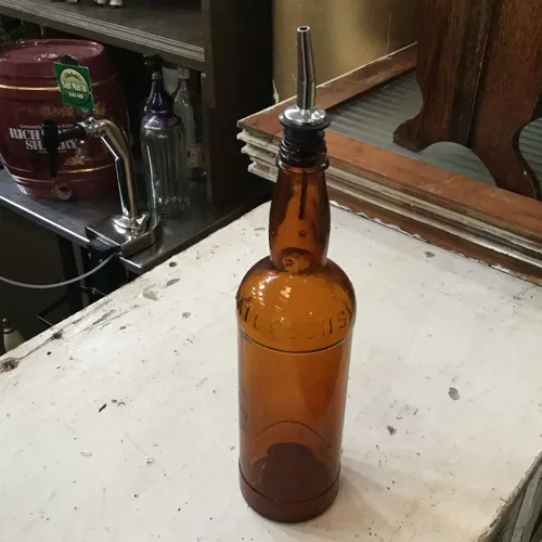 Period Patersons Brown glass bottle