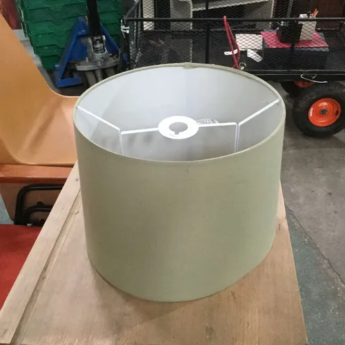 Olive Green Round Lampshade