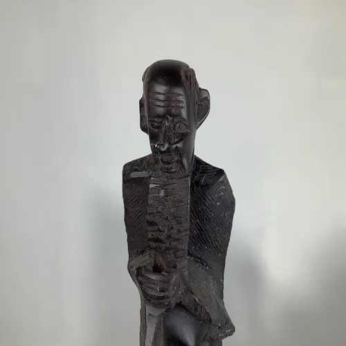 Hand Carved Wood “elderly man” figurine