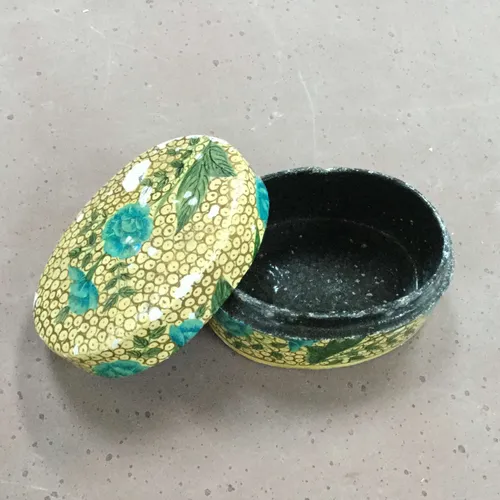 Small Oval Floral Print Box