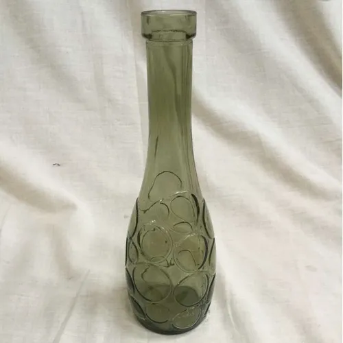Green bottle like vase