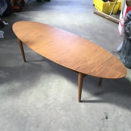 Oval Wood Coffee Table