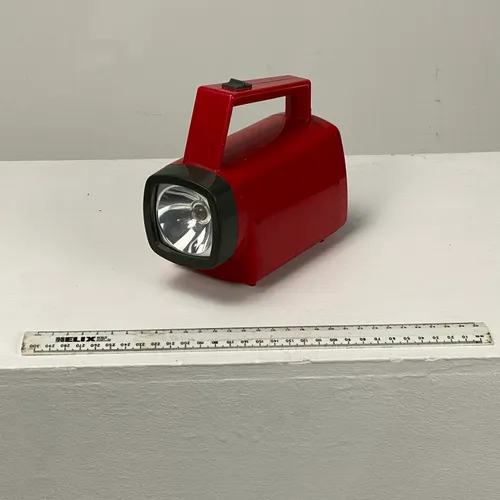 Period Red and black everready torch/ flashlight