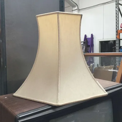 Cream hexagonal lampshade