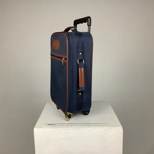 Small Blue ‘The Ivy Collection’ Hand Luggage Size Suitcase with Wheels