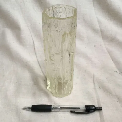 Frosted rough glass vase 