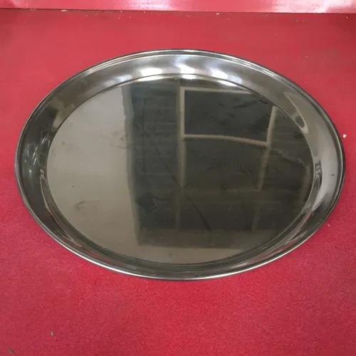 Round Stainless Steel Serving Tray