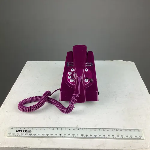 Purple rotary phone