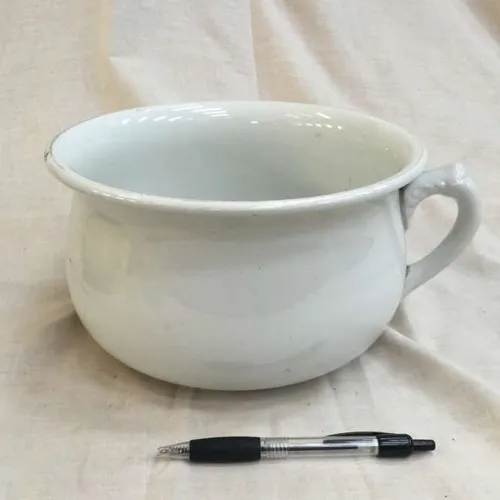 Period White Ironstone China 'J&G Meakin' Chamber Pot