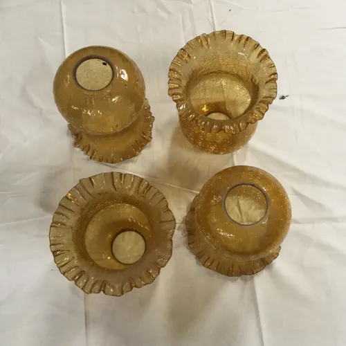 Amber Glass Lampshades