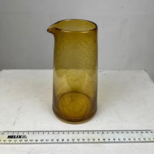 Amber Pulegoso Glass Vase / Jug