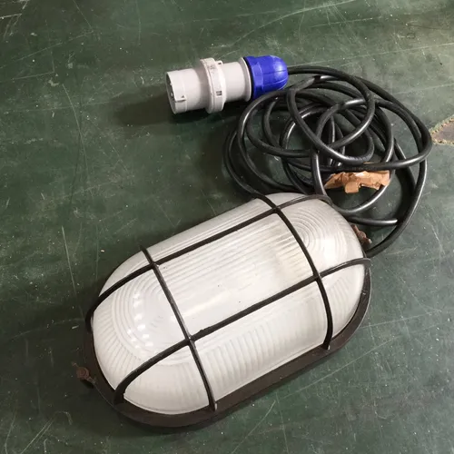 Dark Brown Brushed Metal Frame Bulkhead Lights