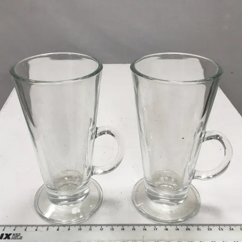 Pair Latte Irish coffee glass