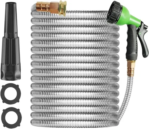 Metal Garden Hose & Head