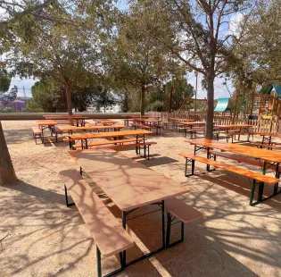 Mesas y bancos pic-nic