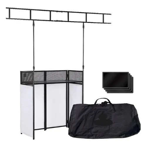 Mesa DJ con soporte luces