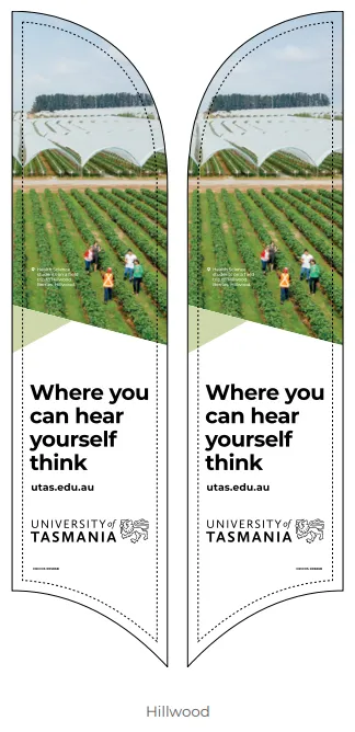 Hillwood Feather Flag