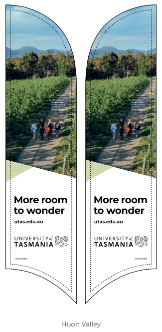 Huon Valley Feather Flag