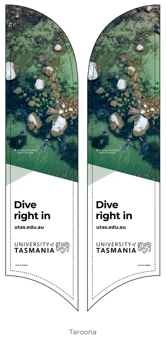 Taroona Feather Flag