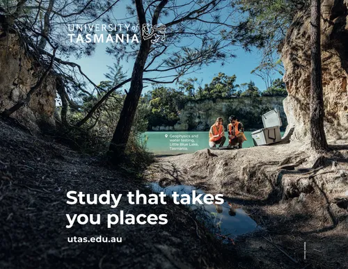 (3m) Tagline: Study that takes you places