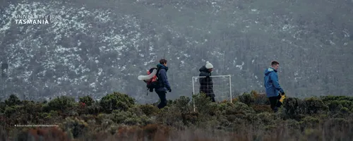 (6m) Science students at Mt Field National Park.