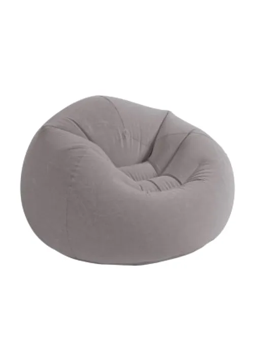 Inflatable Beanless Chair Bag, Grey