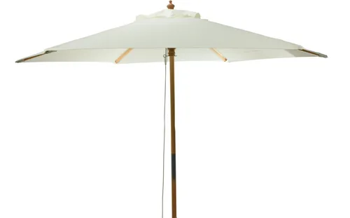 White Umbrella with Base - 250cm