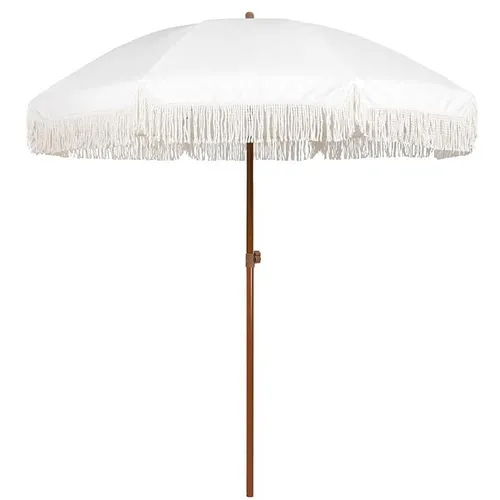 Fringe White Umbrella