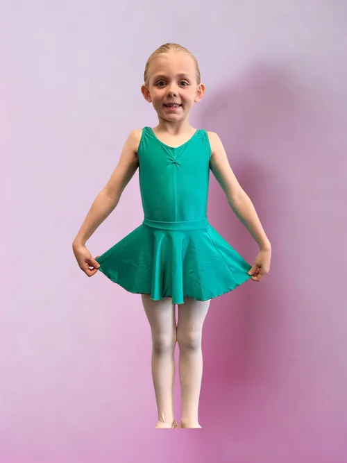Green Skirt and Leotard