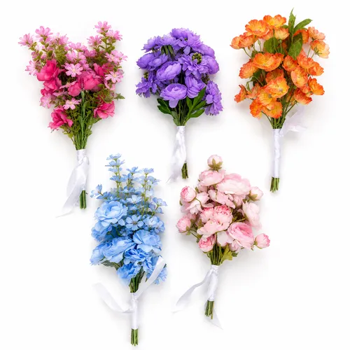 Erin Pastel Floral Bridesmaids Bouquets