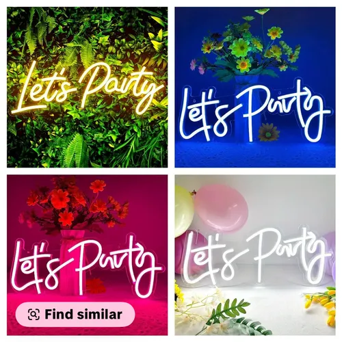 Let's Party Neon Sign