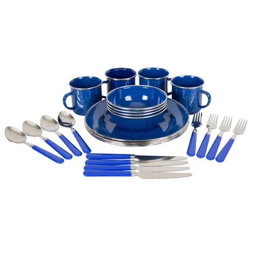 Enamel Tableware Set (24 piece)